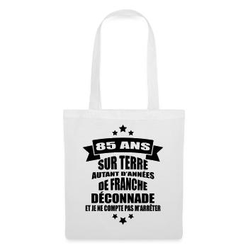 85 ans sur terre - Sac en tissu - blanc - Devant