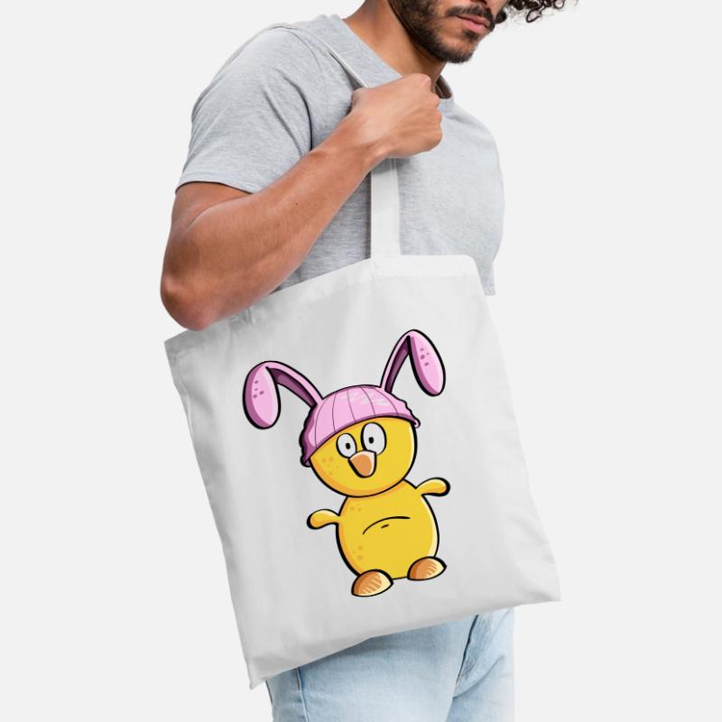 Little chick with Easter bunny hat - Easter Tote Bag