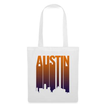 Austin Skyline Gradient - Tote Bag - white - Front