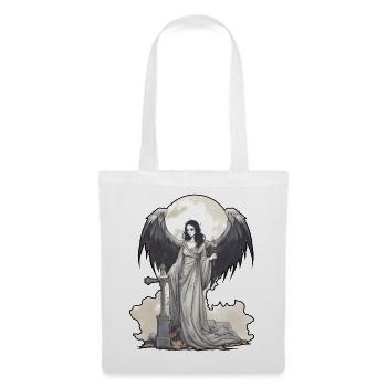 Ange noir - Sac en tissu - blanc - Devant