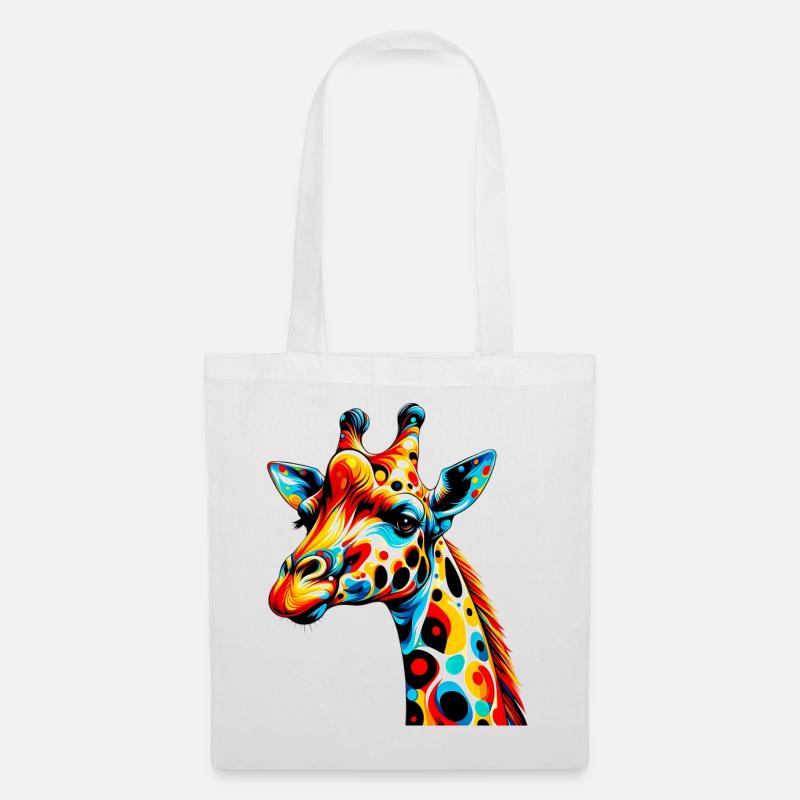 Giraffe - Stoffbeutel - Weiß
