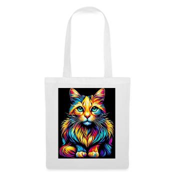 Cat - Tote Bag - white - Front
