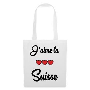 SWITZERLAND. HUMOR. COUNTRY. FLAG - Tote Bag - white - Front