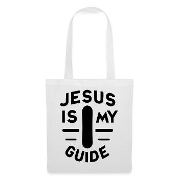 Jesus ist mein Führer - Snowboard - Stoffbeutel - Weiß - Vorne