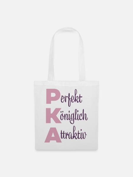 Perfekt Königlich Attraktiv - Stoffbeutel - Weiß