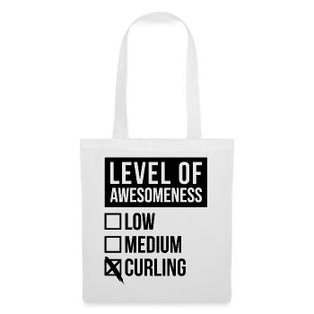 curling - Sac en tissu - blanc - Devant