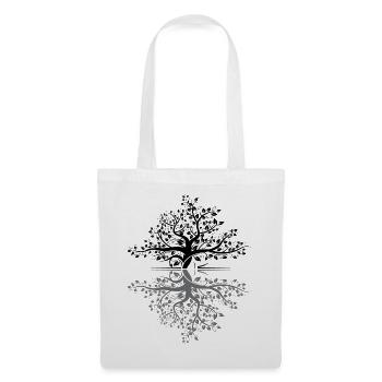 Tree Reflection Forest Nature Protection Outdoor Love - Tote Bag - white - Front