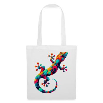 Gecko - Sac en tissu - blanc - Devant