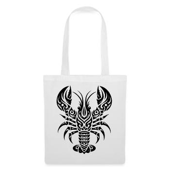 Homard Tribal - Sac en tissu - blanc - Devant