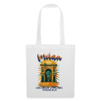 Milan- Galleria Vittorio Emanuele Retro Vintage - Tote Bag - white - Front