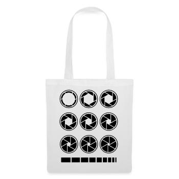 aperture exposure time camera photography - Tote Bag - white - Front