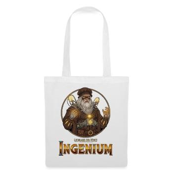 Ingenium Léonardo: Sorcier Steampunk - Sac en tissu - blanc - Devant