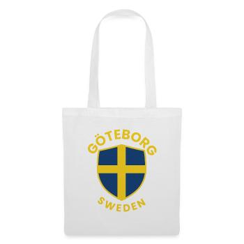 Göteborgs Sköld en couleurs suédoises - Sac en tissu - blanc - Devant