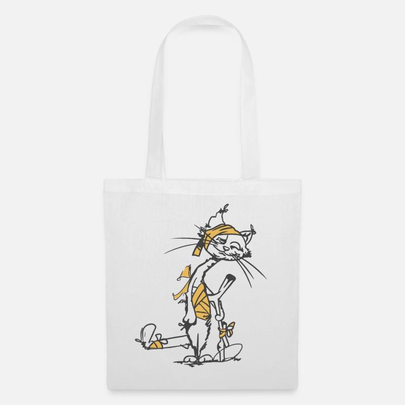 Resilient_Cat - Stoffbeutel - Weiß