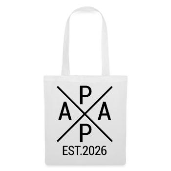 Dad 2026 Pregnancy Announcement Cross - Tote Bag - white - Front