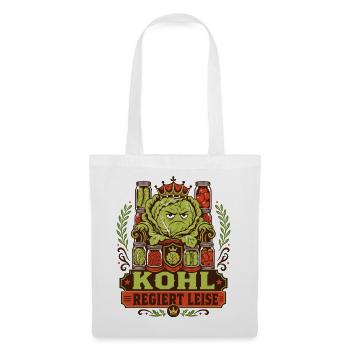 Kohl regiert leise - Stoffbeutel - Weiß - Vorne