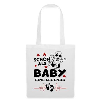 Schon als Baby eine Legende Säugling Strampler - Stoffbeutel - Weiß - Vorne