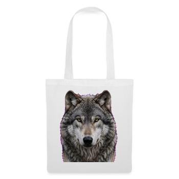 Midnight Wolf Portrait - Tote Bag - white - Front