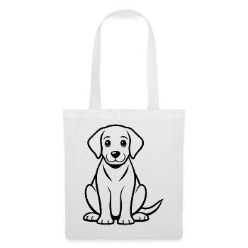 Labrador Puppy - Tote Bag - white - Front