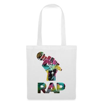 RAP Graffiti Fist Mosaic - Tote Bag - white - Front