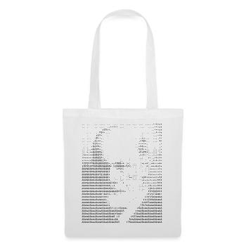 Freud ASCII Kunstporträt - Stoffbeutel - Weiß - Vorne