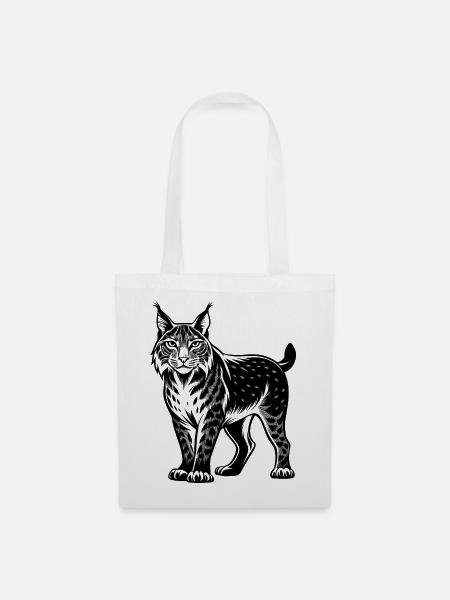 Luchs - Stoffbeutel - Weiß
