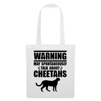 Cheetah Talk Humor - Stoffbeutel - Weiß - Vorne