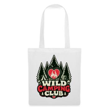 WILD CAMPING CLUB - Stoffbeutel - Weiß - Vorne