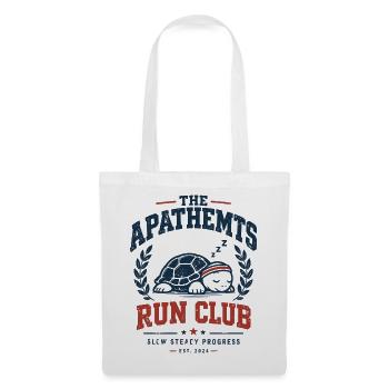 Run Club Schildkröte Motiv - Stoffbeutel - Weiß - Vorne