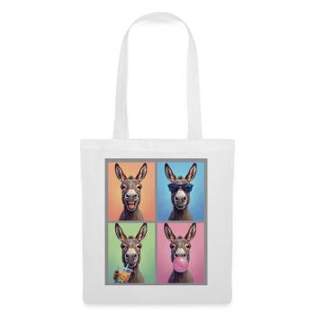 Donkey Esel - Stoffbeutel - Weiß - Vorne