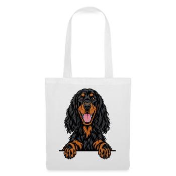 Gordon Setter - Stoffbeutel - Weiß - Vorne