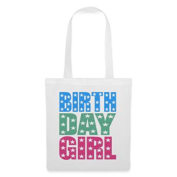 Birthday Girl - Stoffbeutel - Weiß - Vorne