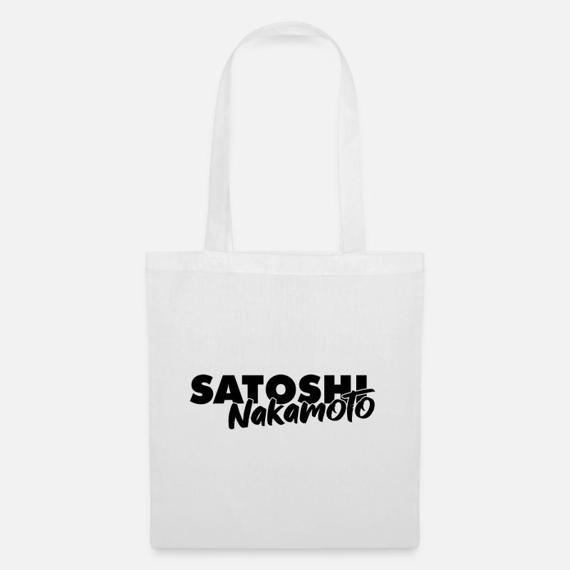 Satoshi nakamoto Beruf Geschenk Finanzen Spruch - Stoffbeutel - Weiß