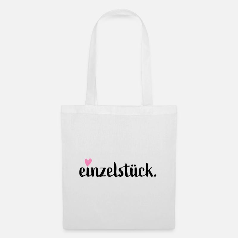 Einzelstück ❤️ Valentinstag - Stoffbeutel - Weiß