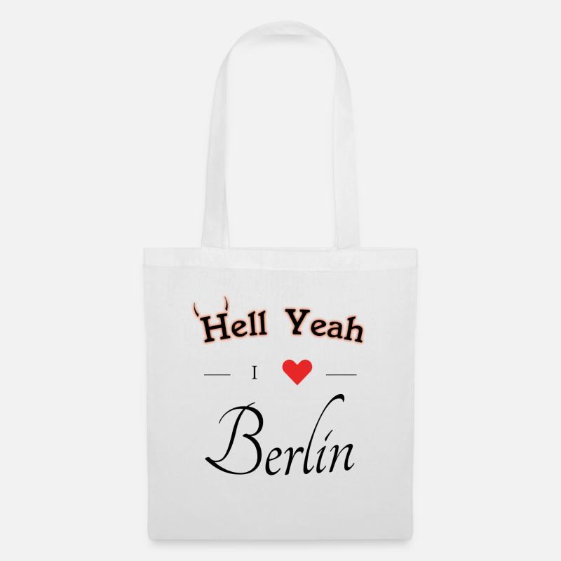 hell yeah i love Berlin - Stoffbeutel - Weiß
