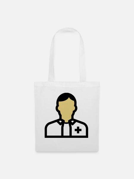 Nursing staff, nurse, carer, doctor, - Tote Bag - white