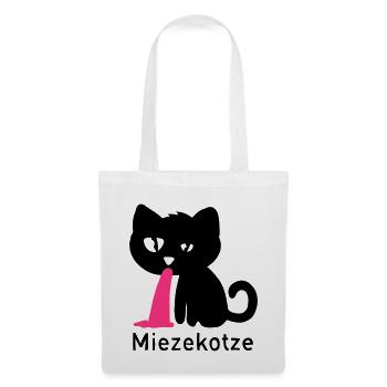 Miezekotze - Stoffbeutel - Weiß - Vorne