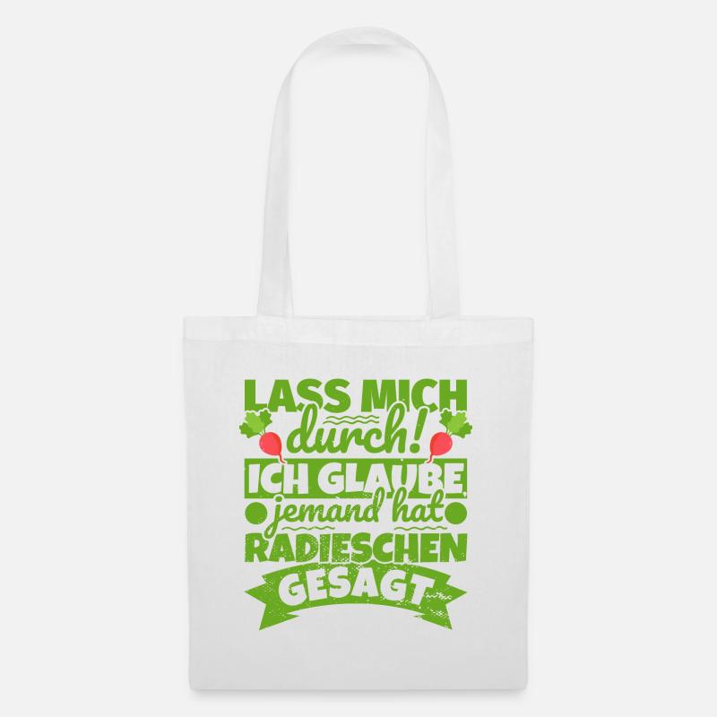 Radieschen Geschenke Radieschenliebhaber lustig - Stoffbeutel - Weiß