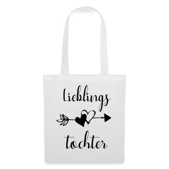 Lieblingstochter Tochter Eltern Spruch Geschenk - Stoffbeutel - Weiß - Vorne