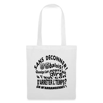 85 ans / anniversaire 85 ans / vintage - Sac en tissu - blanc - Devant
