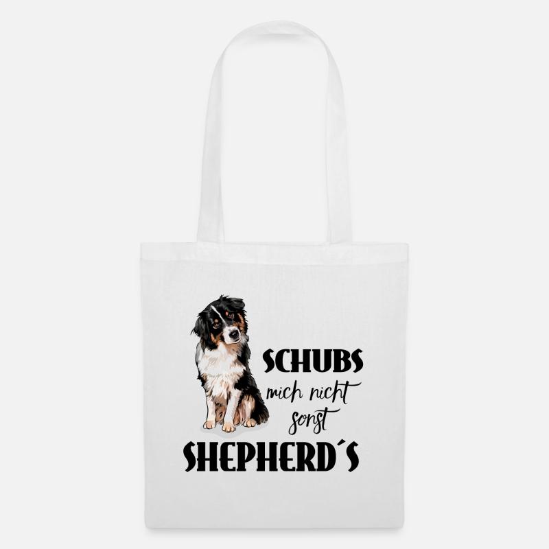 AUSTRALIAN SHEPHERD - Schubs mich nicht - Stoffbeutel - Weiß