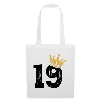 19 Crown 19th Birthday 19 years old - Tote Bag - white - Front