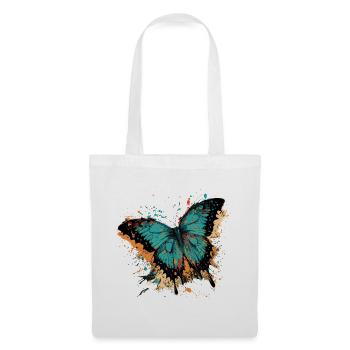 Blue Butterfly - Tote Bag - white - Front