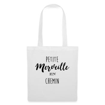 Petite Merveille en chemin - Sac en tissu - blanc - Devant