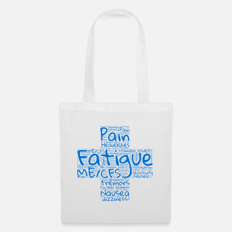 ME/CFS symptom cross - Tote Bag - white