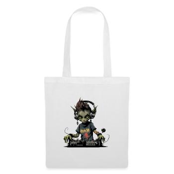 Fille korrigan DJ - Sac en tissu - blanc - Devant