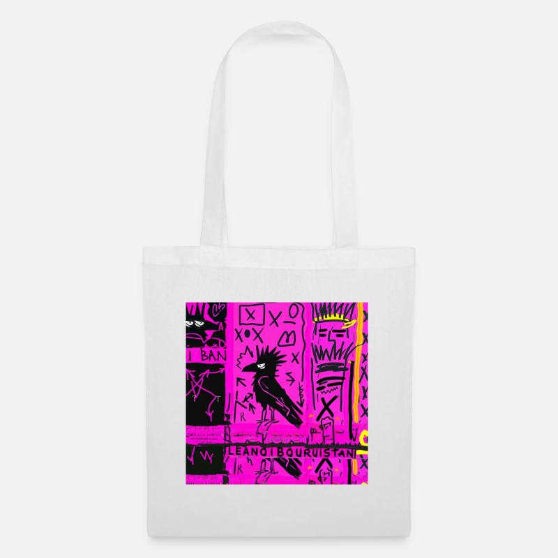 PUNK CROW - Tote Bag - white