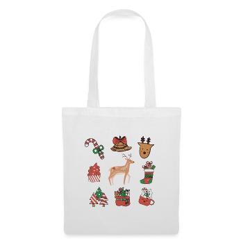 Happy Christmas Wishing you joy and peace this sea - Tote Bag - white - Front