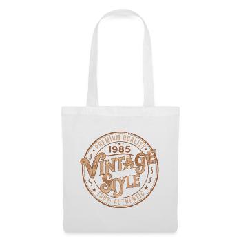 Vintage 1985 Cadeau D'anniversaire 1985 Rétro 1985 - Sac en tissu - blanc - Devant