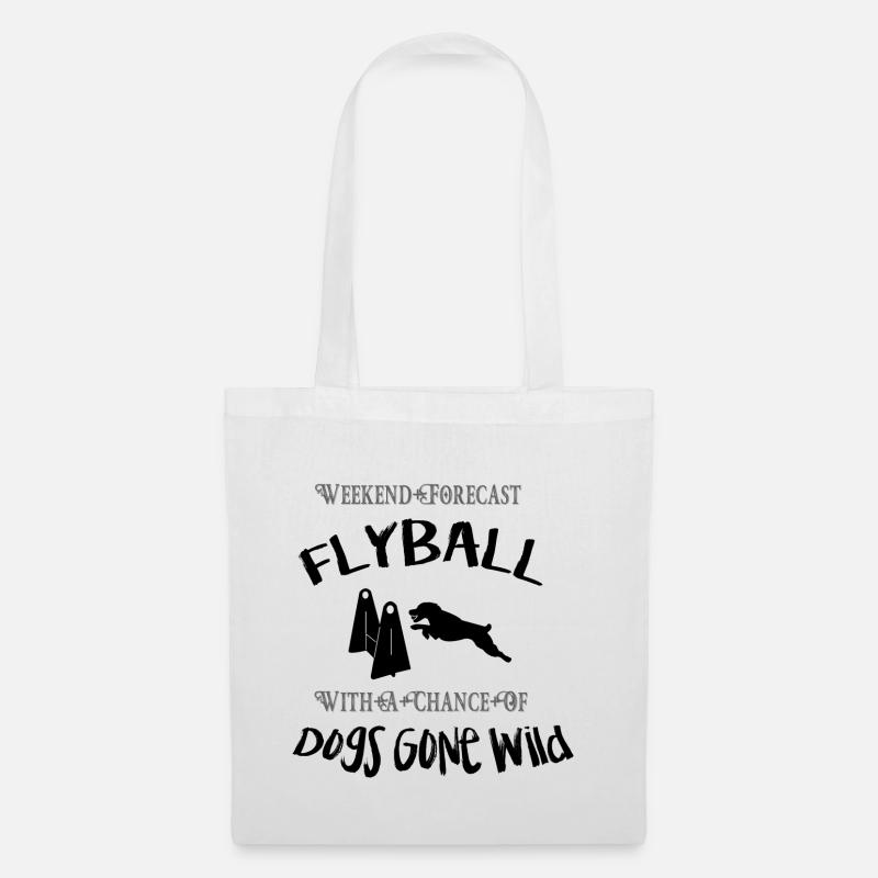 Flyball Weekend Forecast - Stoffbeutel - Weiß